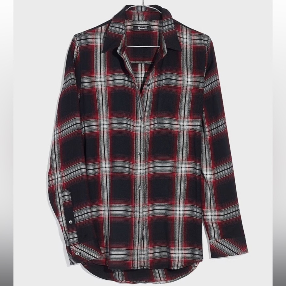 Madewell Classic Ex-Boyfriend Shirt in Rollins Plaid